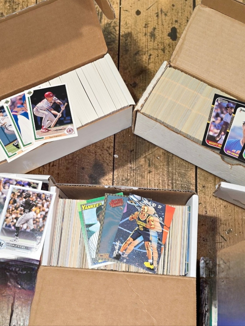 Vintage Sports Trading Cards Bulk - Assorted Baseball, Basketball, & Football - Picture 3 of 4